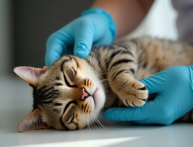 Specialist carefully handling a deceased cat with dignity in Hawthorn East